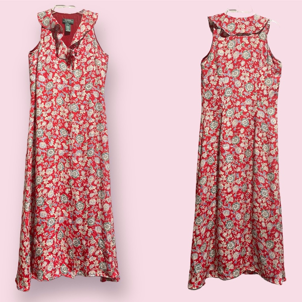 Ralph Lauren 100% silk maxi dress
